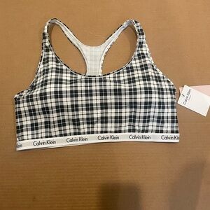 Calvin Klein Black and White Bra size XL